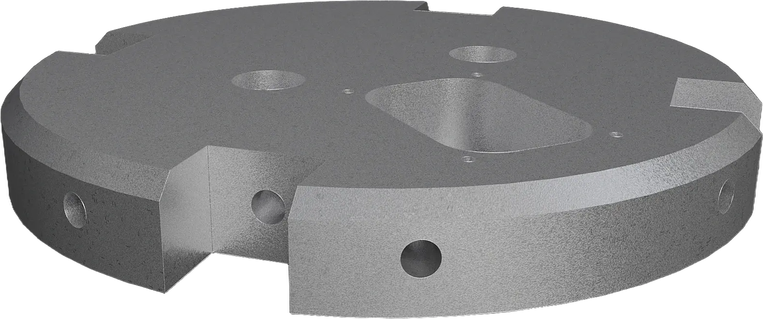 CAD render of the Magpie top bulkhead with U-bolt mount and payload-bay interface.